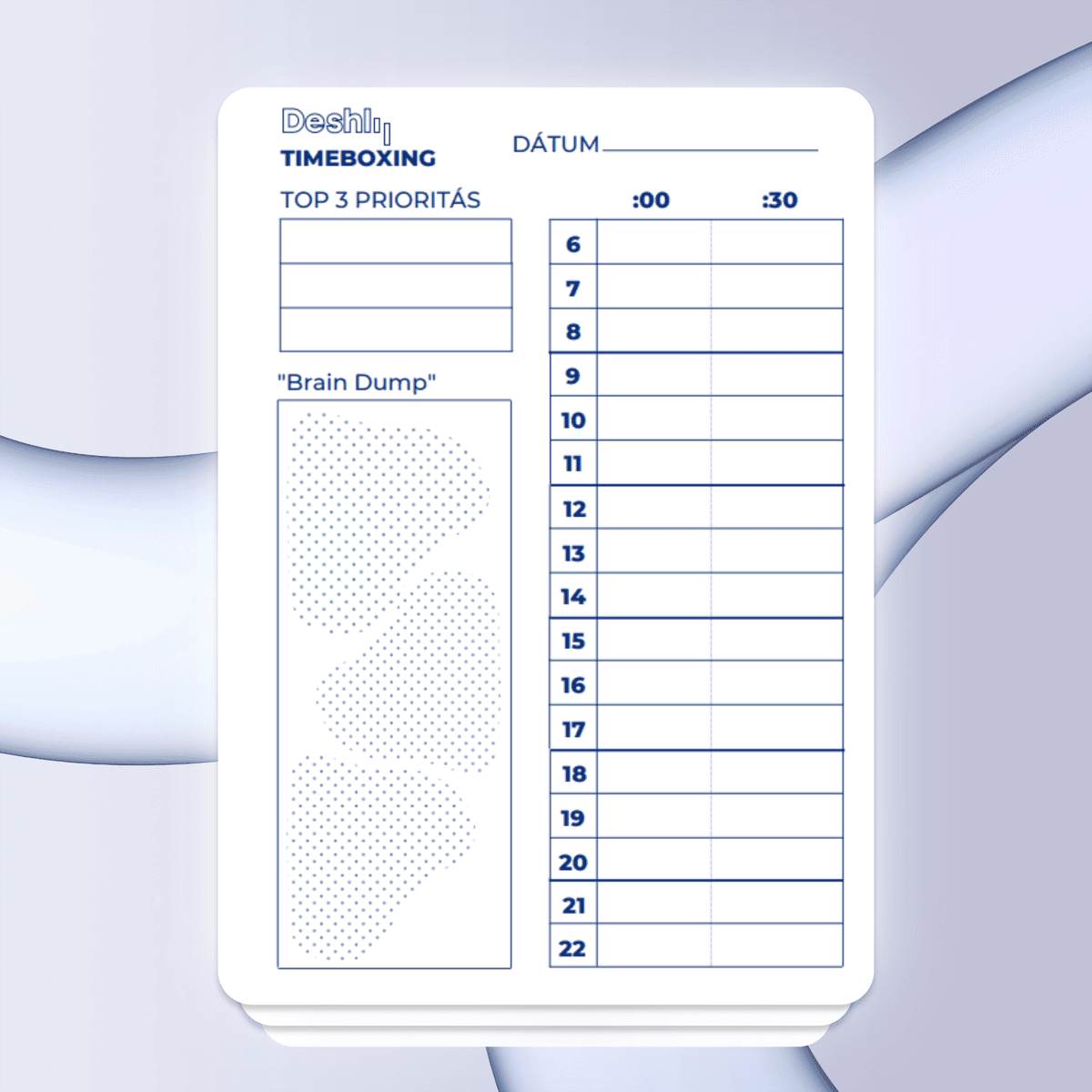 ⏰Timeboxing Sablon